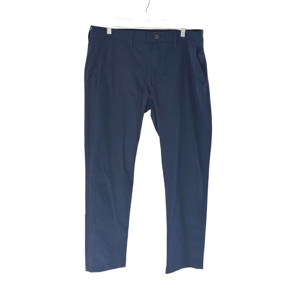 J.Crew Slim Fit Tech Chino Pant Men's Navy Blue Office Business Casual 35 X 32